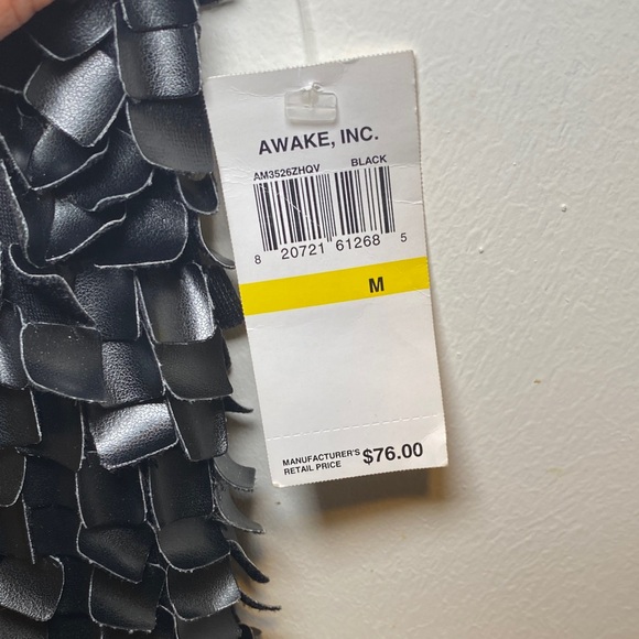 Awake Black Textured Ruffle Racerback Tank - Picture 2 of 5